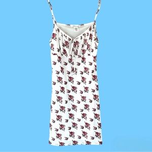 Caution To The Wind White Floral Chemise